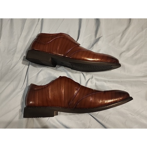 Mens Classic Solid business Shoes ‎ Brown Leather
